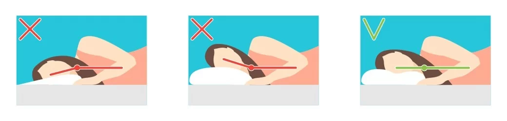 najlepsza poduszka do spania na boku, poduszka ortopedyczna do spania na boku i plecach, prawidłowa pozycja do spania na boku, poduszka dla śpiących na boku, wałek do spania na boku, 