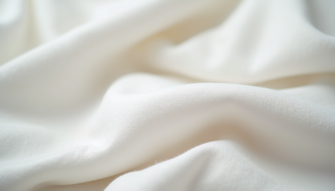 Close-up view of soft Egyptian cotton fabric texture