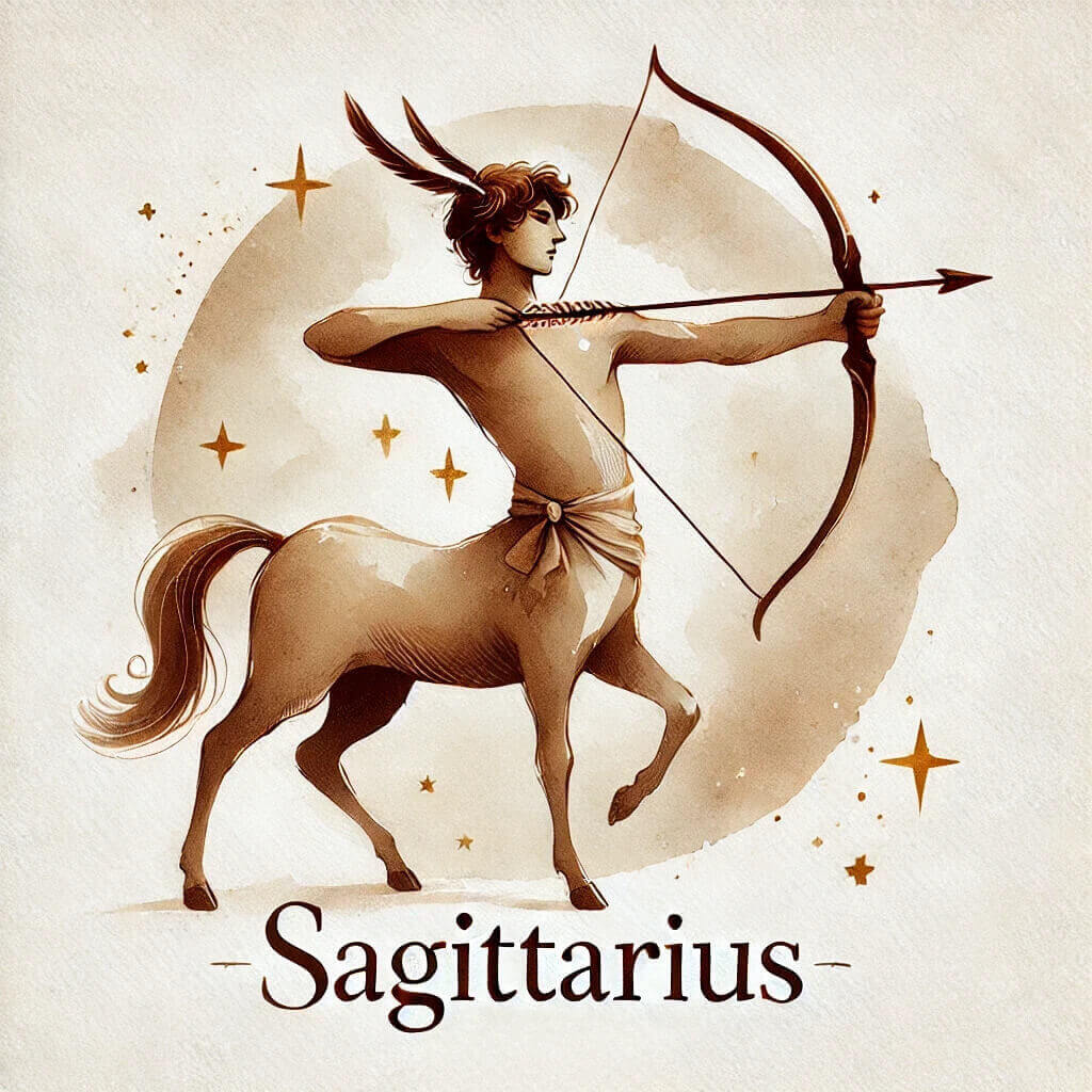 sagittarius, znak zodiaku strzelec, urodzony między listopadem a grudniem, symbol strzelca, zodiac sagittarius